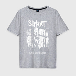 Футболка оверсайз мужская Slipknot - skeleton girl, цвет: меланж