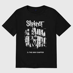 Футболка оверсайз мужская Slipknot - skeleton girl, цвет: черный