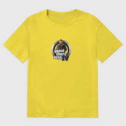 Футболка оверсайз мужская Grand Theft Auto 4, цвет: желтый