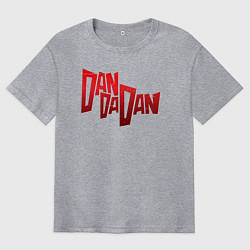 Футболка оверсайз мужская Dandadan Logo, цвет: меланж