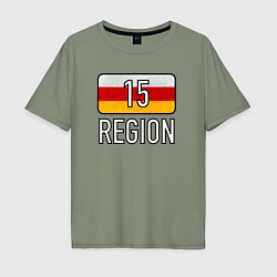 Футболка оверсайз мужская Region 15, цвет: авокадо