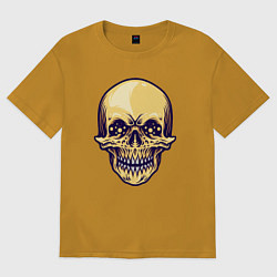 Футболка оверсайз мужская Skeletor, цвет: горчичный