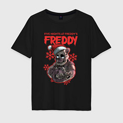 Футболка оверсайз мужская Five Nights at Freddys - Freddy, цвет: черный