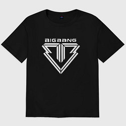 Футболка оверсайз мужская Big bang logo, цвет: черный
