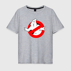 Футболка оверсайз мужская Ghostbusters logo, цвет: меланж