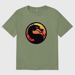 Футболка оверсайз мужская Mortal Kombat, цвет: авокадо