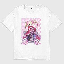 Футболка оверсайз мужская Re:Zero Беатрис, цвет: белый