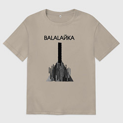Футболка оверсайз мужская Balalaйka, цвет: миндальный