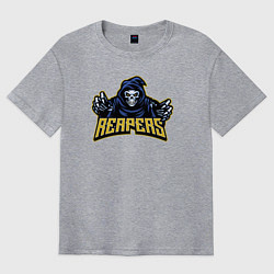 Футболка оверсайз мужская Reapers team, цвет: меланж