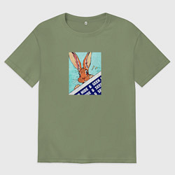 Футболка оверсайз мужская Hide and seek, цвет: авокадо