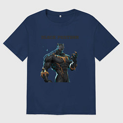 Футболка оверсайз мужская Black Panther marvel rivals, цвет: тёмно-синий