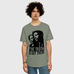 Футболка оверсайз мужская Fox and Dana, цвет: авокадо — фото 2