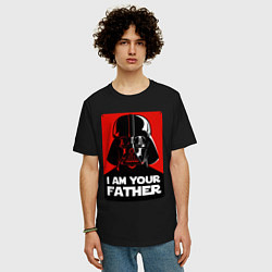Футболка оверсайз мужская Darth Vader, цвет: черный — фото 2
