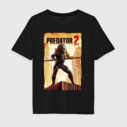 Футболка оверсайз мужская Predator 2, цвет: черный