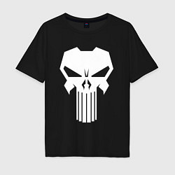 Футболка оверсайз мужская The Punisher - Каратель, цвет: черный