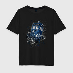 Футболка оверсайз мужская Magic tardis, цвет: черный