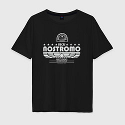 Футболка оверсайз мужская USCSS The Nostromo серый, цвет: черный