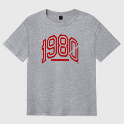 Футболка оверсайз мужская 1980s: born to be wild, цвет: меланж