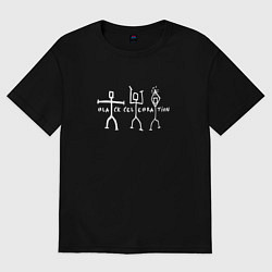 Футболка оверсайз мужская Depeche Mode - Black celebration exciter tour, цвет: черный