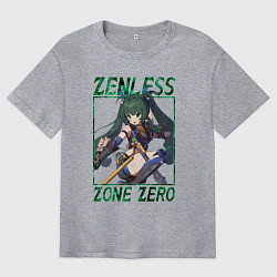 Футболка оверсайз мужская Qingyi - Zenless Zone Zero, цвет: меланж