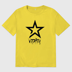 Футболка оверсайз мужская Vitaliy - star, цвет: желтый