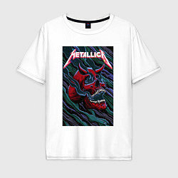 Футболка оверсайз мужская Metallica The Unforgiven II, цвет: белый