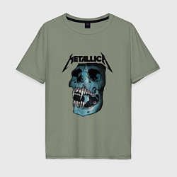 Футболка оверсайз мужская Metallica St Anger, цвет: авокадо