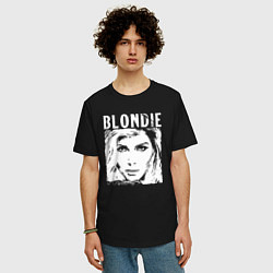 Футболка оверсайз мужская Blondie, цвет: черный — фото 2