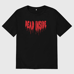 Футболка оверсайз мужская Мертвец внутри, цвет: черный