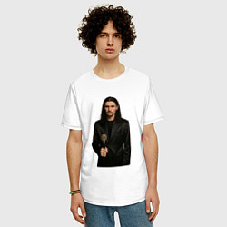 Футболка оверсайз мужская Bones с тростью, цвет: белый — фото 2