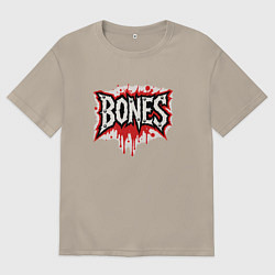 Мужская футболка оверсайз Логотип Bones