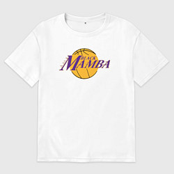 Футболка оверсайз мужская Black mamba, цвет: белый