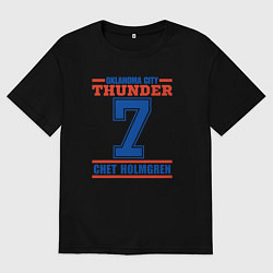 Футболка оверсайз мужская Chet Holmgren, цвет: черный