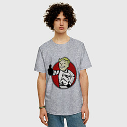 Футболка оверсайз мужская Vault storm trooper, цвет: меланж — фото 2