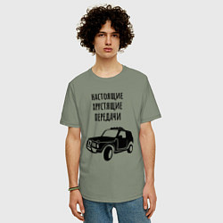 Футболка оверсайз мужская Хрустящие передачи, цвет: авокадо — фото 2