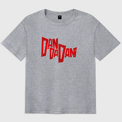 Футболка оверсайз мужская Dandadan - logotype, цвет: меланж