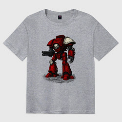 Футболка оверсайз мужская Боевой титан империи, цвет: меланж