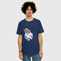 Футболка оверсайз мужская J-Hope BTS, цвет: тёмно-синий — фото 2