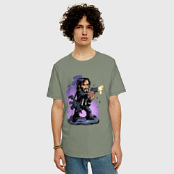 Футболка оверсайз мужская Джон Уик, цвет: авокадо — фото 2