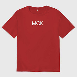 Футболка оверсайз мужская МСК, цвет: красный