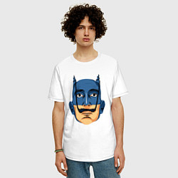 Футболка оверсайз мужская Batman Dali, цвет: белый — фото 2