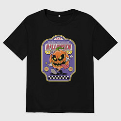 Футболка оверсайз мужская Zombie halloween, цвет: черный