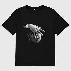 Футболка оверсайз мужская Gordon Cole: fingers, цвет: черный