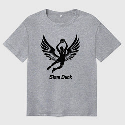 Футболка оверсайз мужская Slam dunk, цвет: меланж