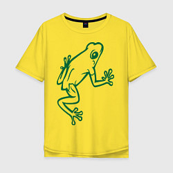 Футболка оверсайз мужская Лягушка, цвет: желтый