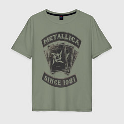 Мужская футболка оверсайз Metallica: since 1981