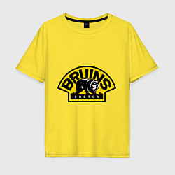 Футболка оверсайз мужская HC Boston Bruins Label, цвет: желтый