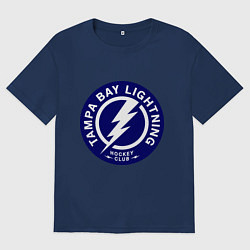 Футболка оверсайз мужская HC Tampa Bay Lightning, цвет: тёмно-синий