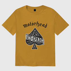 Футболка оверсайз мужская Motorhead: Ace of spades, цвет: горчичный