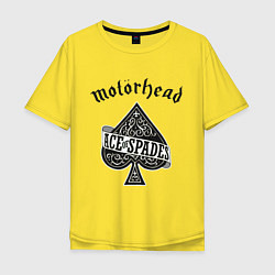 Футболка оверсайз мужская Motorhead: Ace of spades, цвет: желтый